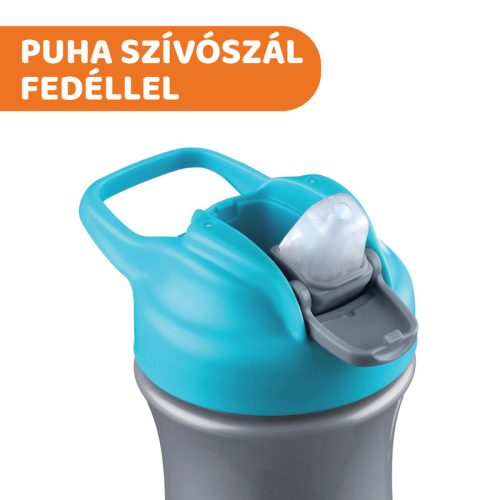 Chicco Kids Pop Up 350ml szívószálas kulacs 2év+ 0% BPA