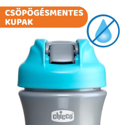 Chicco Kids Pop Up 350ml szívószálas kulacs 2év+ 0% BPA