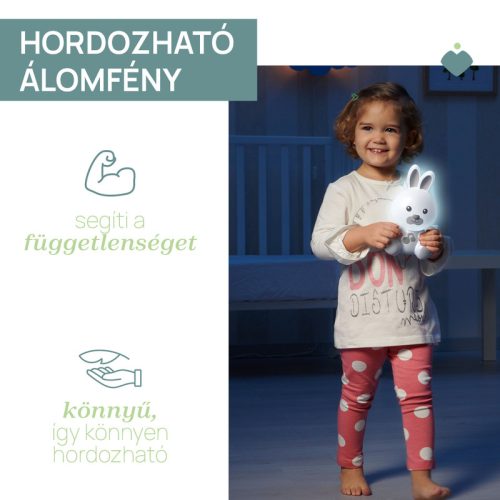 Chicco Dreamlight nyuszi zenélő lámpa hordozható