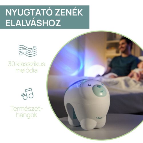Chicco Jegesmedve projektor kiságyra, asztalra Polar Bear