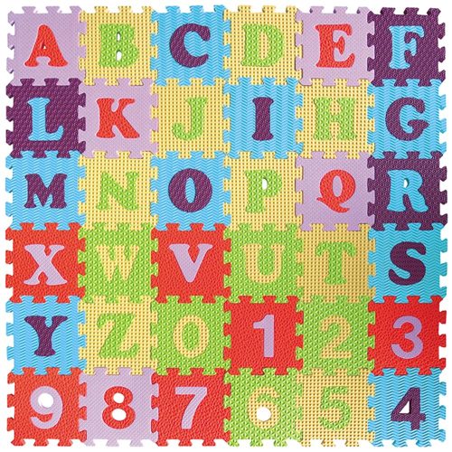 Baby Great puzzle szőnyeg betűk számok 36 db-os 15x15 cm GB-M636