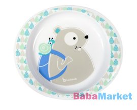 Badabulle tányér mikrózható kék B005208 