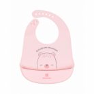 Kikkaboo előke szilikon Bear with Me pink