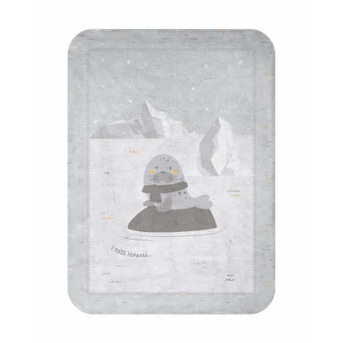 Kikkaboo takaró polár 110x140cm  fóka