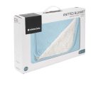 Kikkaboo takaró prémium pamut/sherpa kétoldalas 75x100cm Dream Big melange kék