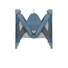 Kikkaboo utazóágy So Gifted II kék