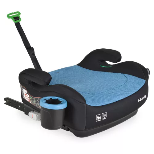 Cangaroo ülésmagasító I-Swift I-Size Isofix pohártartóval 125-150cm kék