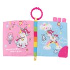 Kikkaboo készségfejlesztő textil könyv és rágóka unikornis