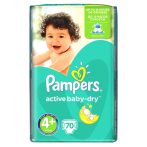 Pampers Active Baby -Dry pelenka maxi plus 70-db-os 4 plus