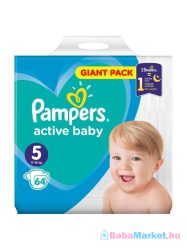 Pampers Active Baby -Dry pelenka junior5 64-db-os