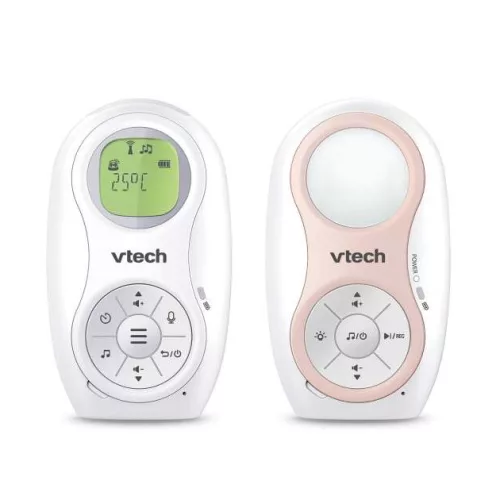 Vtech bébiőr audio dupla akkumulátorral, éjjeli fénnyel, altatódallal DM1215