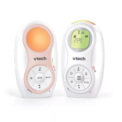 Vtech bébiőr audio dupla akkumulátorral, éjjeli fénnyel, altatódallal DM1215