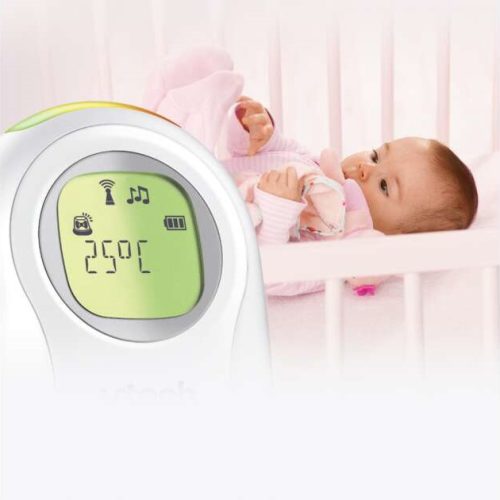 Vtech bébiőr audio dupla akkumulátorral, éjjeli fénnyel, altatódallal DM1215