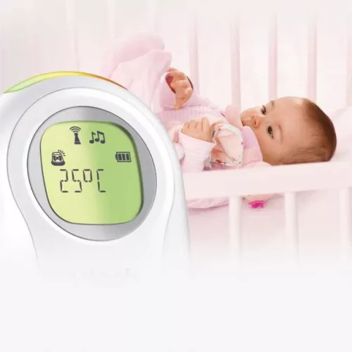 Vtech bébiőr audio dupla akkumulátorral, éjjeli fénnyel, altatódallal DM1215