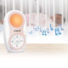 Vtech bébiőr audio dupla akkumulátorral, éjjeli fénnyel, altatódallal DM1215