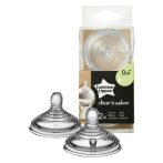 Tommee Tippee CTN Lassú folyású cumisüveg cumi 2 db  