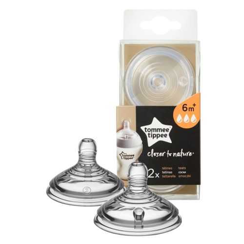 Tommee Tippee CTN Gyors folyású cumisüveg cumi 2 db  