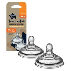   Tommee Tippee Közelebb a természeteshez gyors folyású anticolic-plus cumi