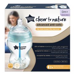 Tommee Tippee Közelebb a természeteshez anticolic cumisüveg duo  