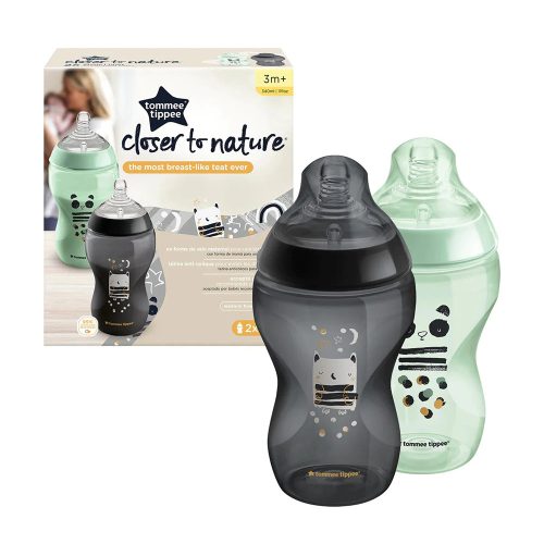 Tommee Tippee CTN BPA-mentes cumisüveg duo 340ml színes 