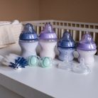 Tommee Tippee újszülött cumisüveg szett - CTN 9 db-os lila