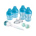 Tommee Tippee újszülött cumisüveg szett - Advanced Anti-Colic 9 db-os kék