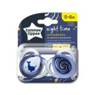 Tommee Tippee Közelebb a természeteshez Night játszócumi 0-6hó 2 db