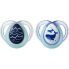Tommee Tippee Közelebb a természeteshez Night játszócumi 0-6hó 2 db