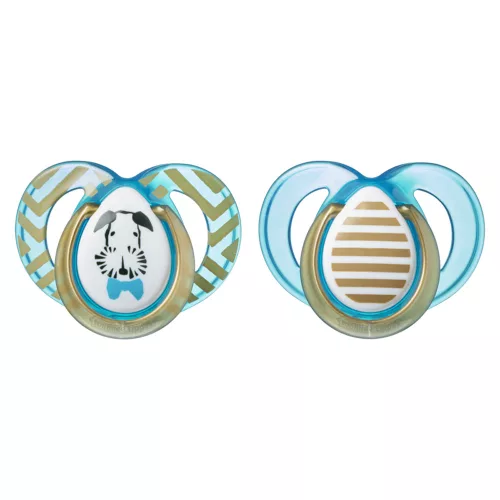 Tommee Tippee játszócumi Moda 2db 6-18hó fiú