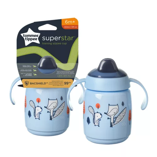 Tommee Tippee itatópohár - Superstar Training Sippee Cup csőrös 300ml 6hó kék