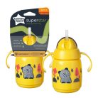 Tommee Tippee itatópohár - Superstar Training Straw Cup szívószálas 300ml 6hó sárga