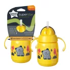 Tommee Tippee itatópohár - Superstar Training Straw Cup szívószálas 300ml 6hó sárga