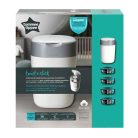 Tommee Tippee pelenkacsomagoló utántöltő 4db,  pelenkatároló szemetessel Twist & Click