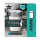 Tommee Tippee pelenkacsomagoló utántöltő 4db,  pelenkatároló szemetessel Twist & Click