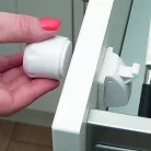 Clippasafe Mágneses fiók-, és szekrényzár 2db  1 kulcs fehér 71/4