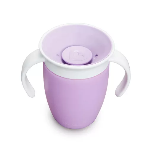 Munchkin itatópohár Miracle Cup 207ml 6hó lila