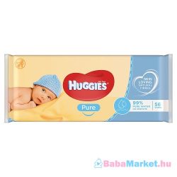 huggies pure törlőkendő 56 db -os