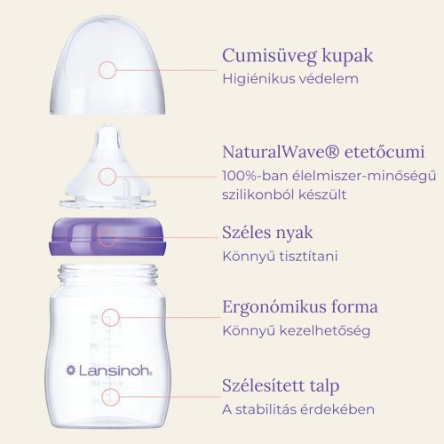 Lansinoh cumisüveg  dupla 160ml