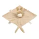 Nattou szundikendő plüss és pamut 28x28 cm LouLou Comforter csacsi karamell