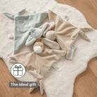 Nattou szundikendő plüss és pamut 28x28 cm LouLou Comforter csacsi karamell