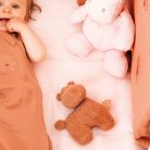 Nattou csörgő plüss Susie and Bonnie - Hippo, a víziló barna