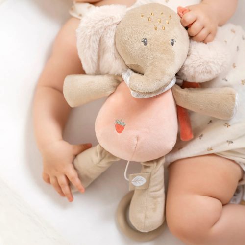 Nattou felhúzós zenélő játék plüss nagy Flo, Ernest and Oli - Oli, az elefánt