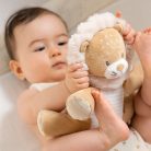 Nattou felhúzós zenélő játék plüss nagy Flo, Ernest and Oli - Ernest, az oroszlán