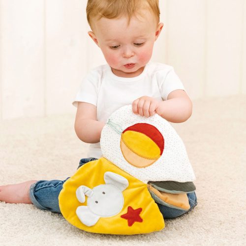 Nattou játékkönyv plüss készségfejlesztő Luna and Axel