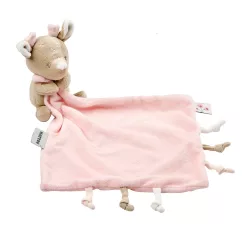 Nattou szundikendő FANFAN Doudou 27*27cm őzike pink