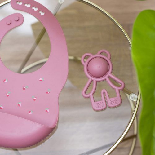 Nattou rágóka szilikon Pop-it málna