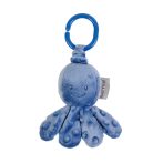   Nattou felhúzós rezgő játék plüss Lapidou - Octopus kék