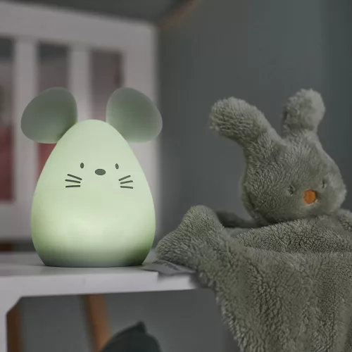 Nattou éjjeli fény szilikon 11cm Egér