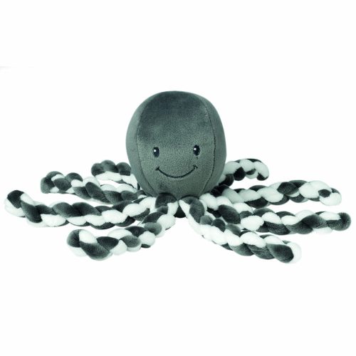 Nattou plüss babajáték - 23cm Octopus antracit