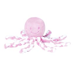 Nattou plüss babjáték - 23cm Octopus rózsaszín